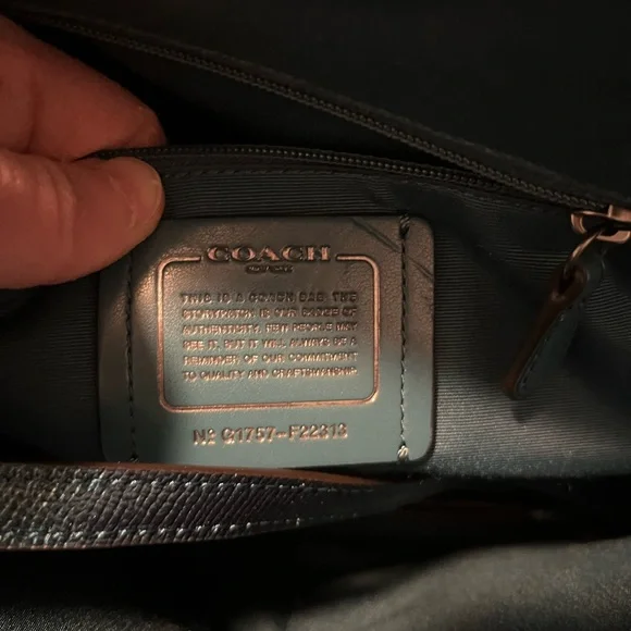 Coach Sierra Teal dome satchel - Picture 3 of 14